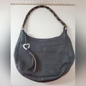 Brighton Black Leather Barbados Purse